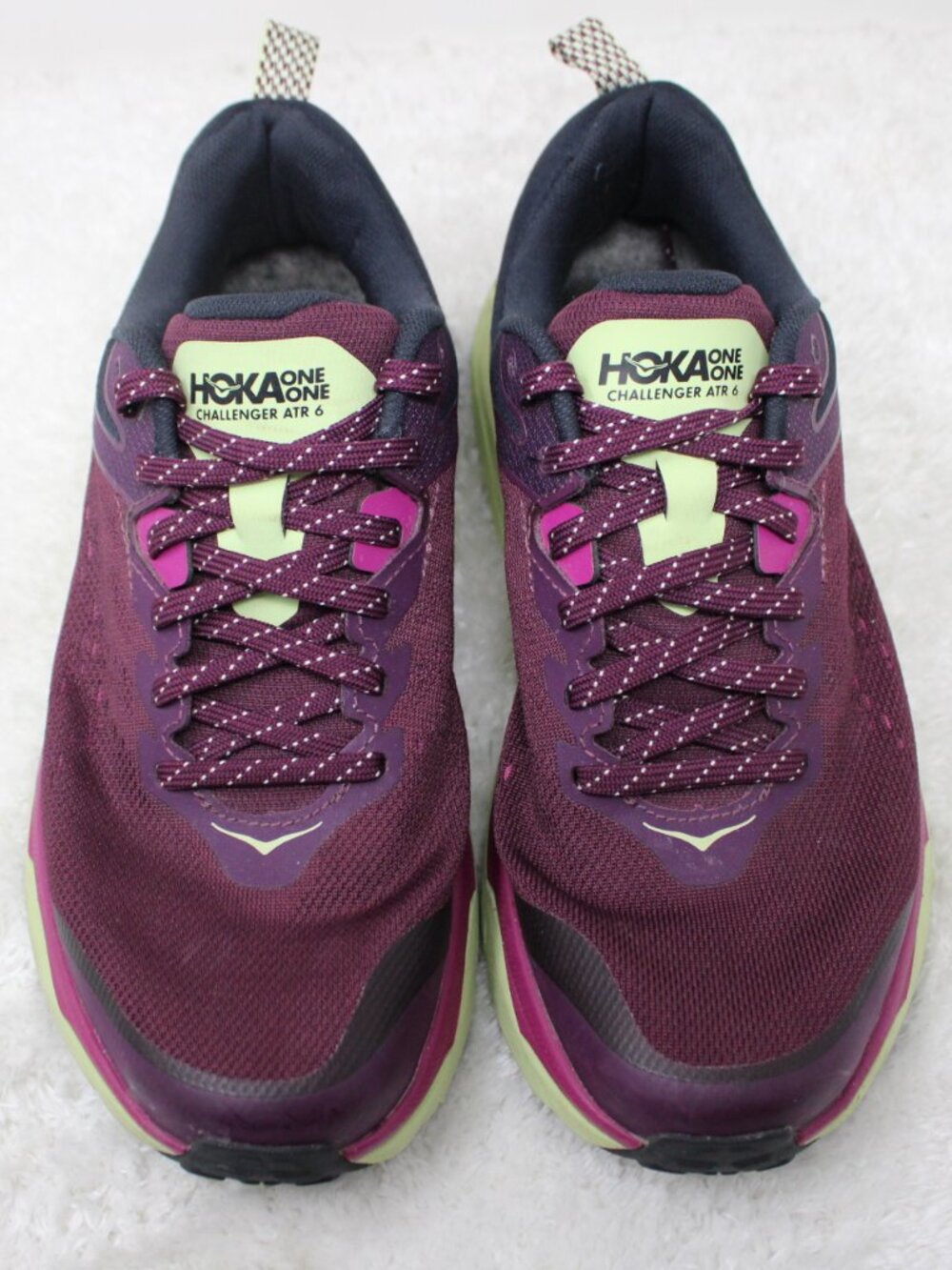 HOKA One One Shoes Womens 9 B Purple Challenger ATR 6 Runnining Lace Up Athletic